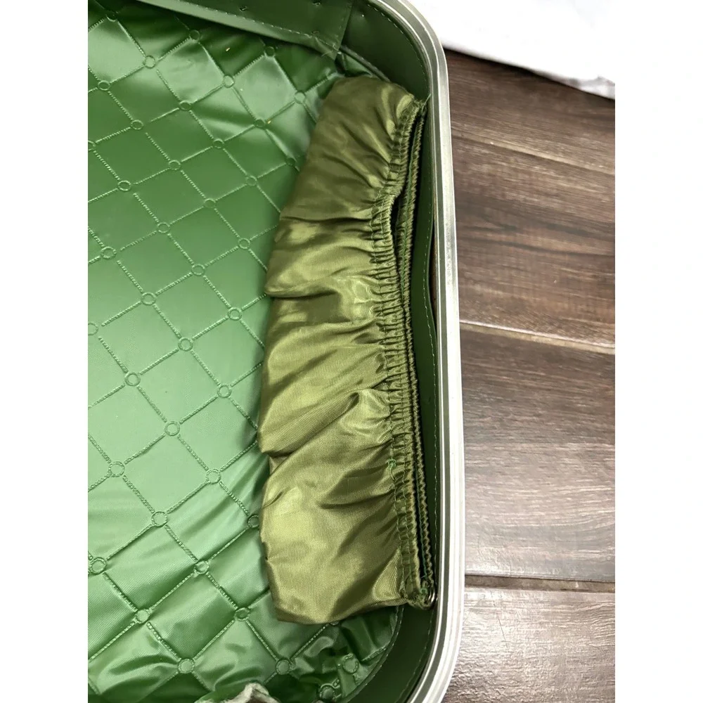 Vintage Green Hard-Shell Suitcase